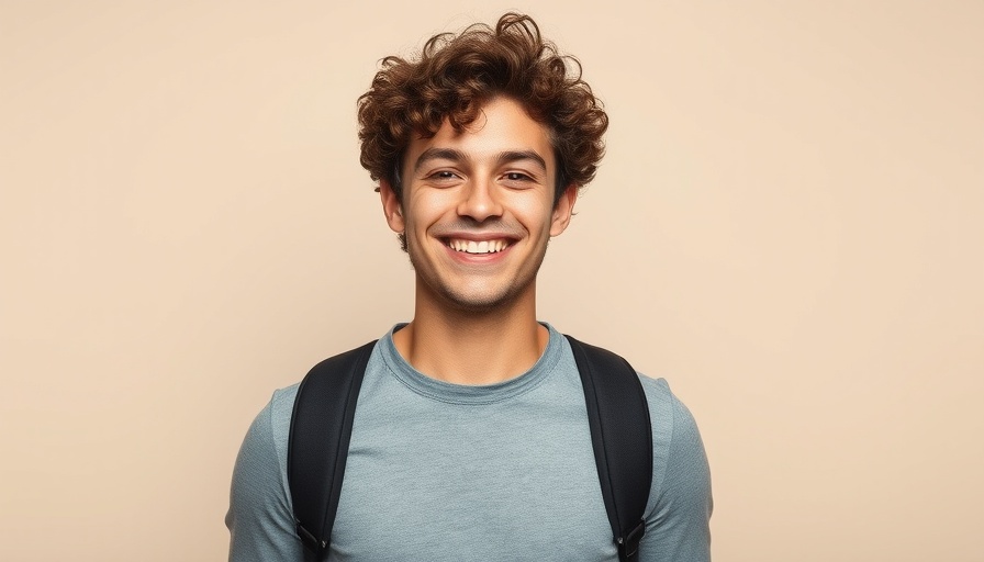 Smiling man with curly hair, casual attire.