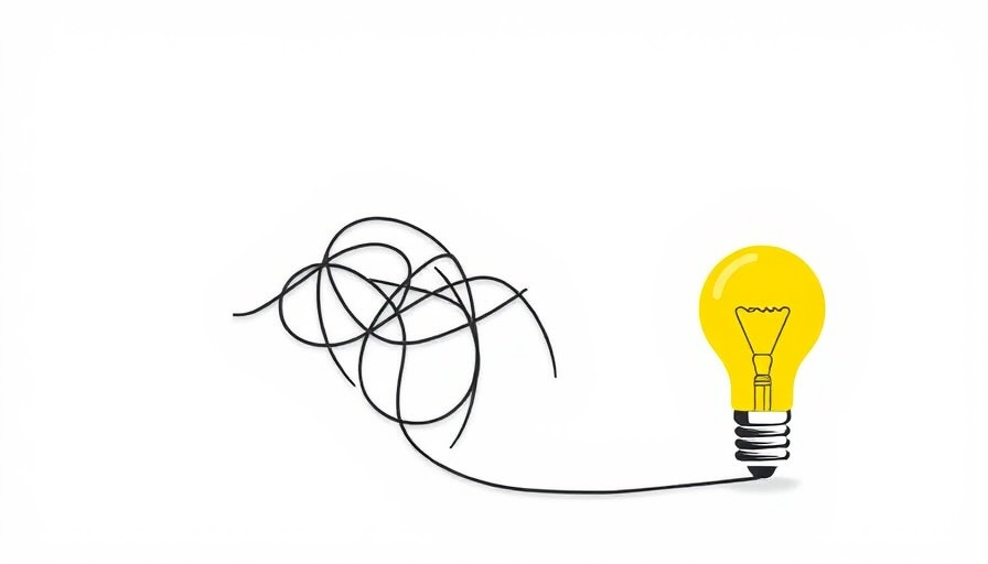 Creative deficit illustration with tangled and clear light bulbs.