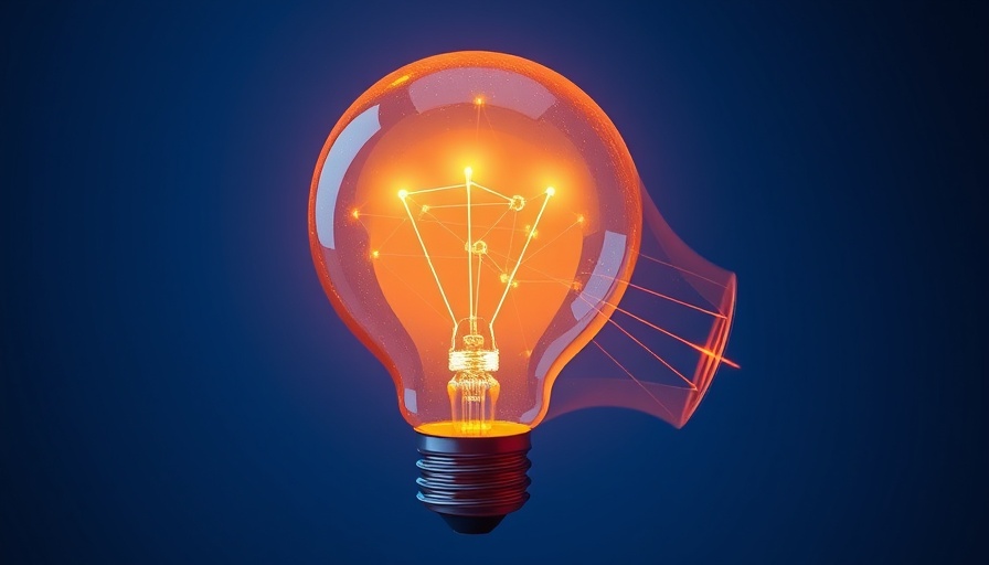 Futuristic light bulb with digital design symbolizing innovation in spas.