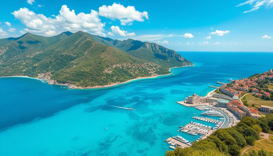 Scenic view of St. Martin coast with turquoise waters: Spa Retreat Destination.