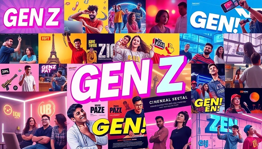 Eventbrite Gen Z rebrand colorful collage with diverse themes.