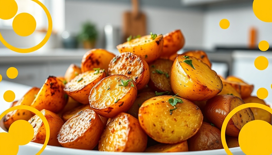Herbs for better cholesterol levels: roasted potatoes with herbs.