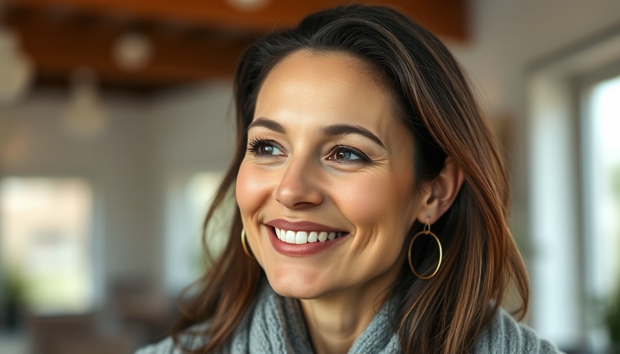 Professional woman smiling, emphasizing emotional intelligence for spa leaders.