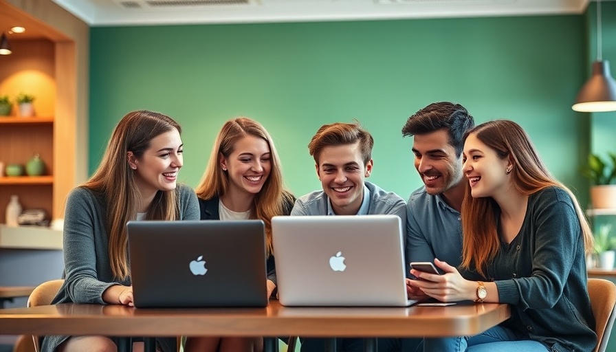 Young professionals collaborating in a modern setting