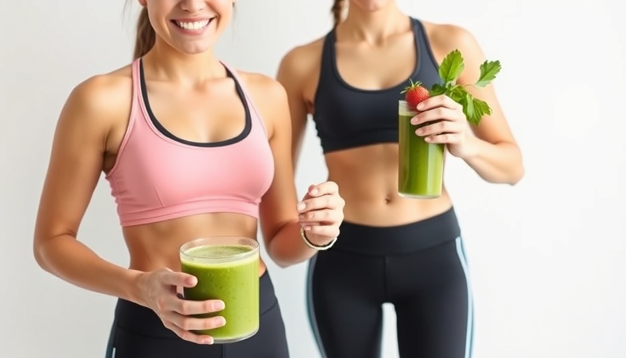 Young woman holding plate of healthy food with green smoothie, weight loss superfoods.
