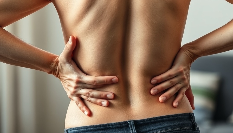 Middle-aged woman showing early signs of muscle tension.