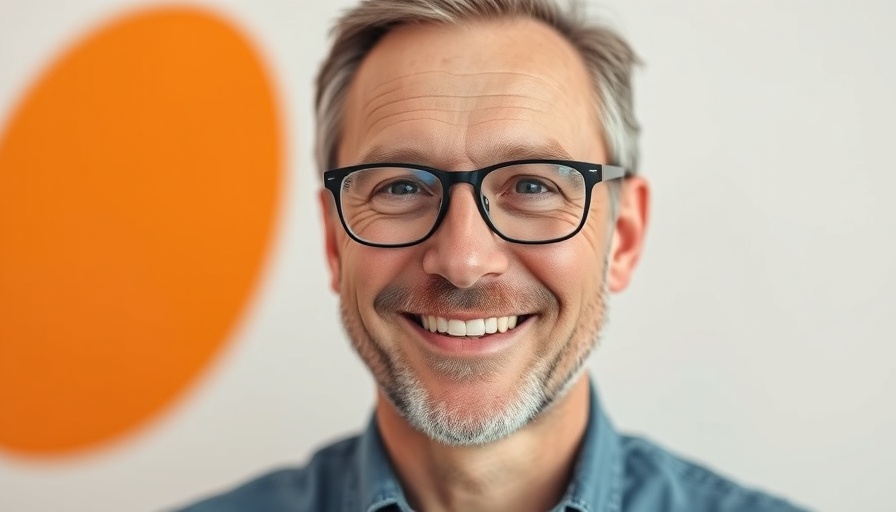Confident middle-aged man smiling, portraying techniques to reduce anxiety.