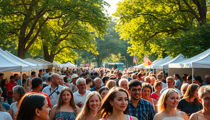 Lively festival at peaceful paradise Sacramento McKinley Park