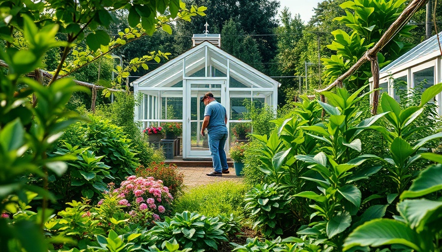 Vibrant homestead garden showcasing self-sufficient living