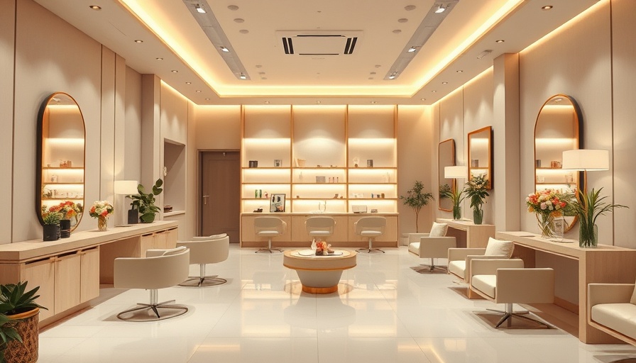 Luxury Nail Salon in Los Angeles with minimalist decor and neutral tones.