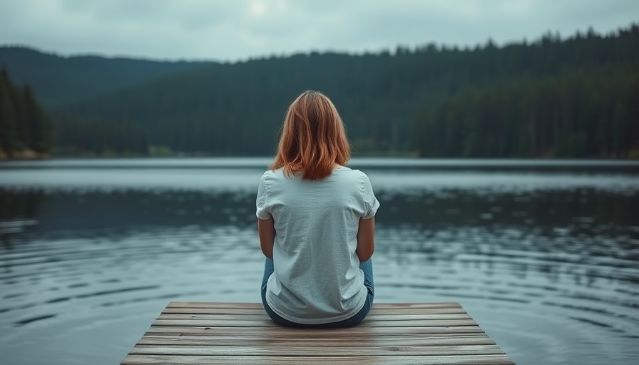 Woman practicing meditation by a lake in nature's tranquility, embodying 8 rules of meditation.