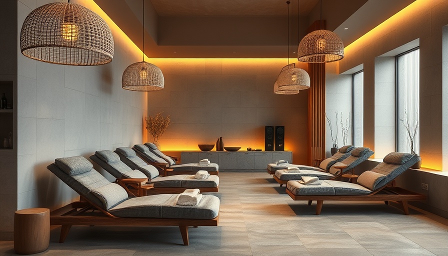 Knesko partnership with Woodhouse Spa elegant relaxation area.