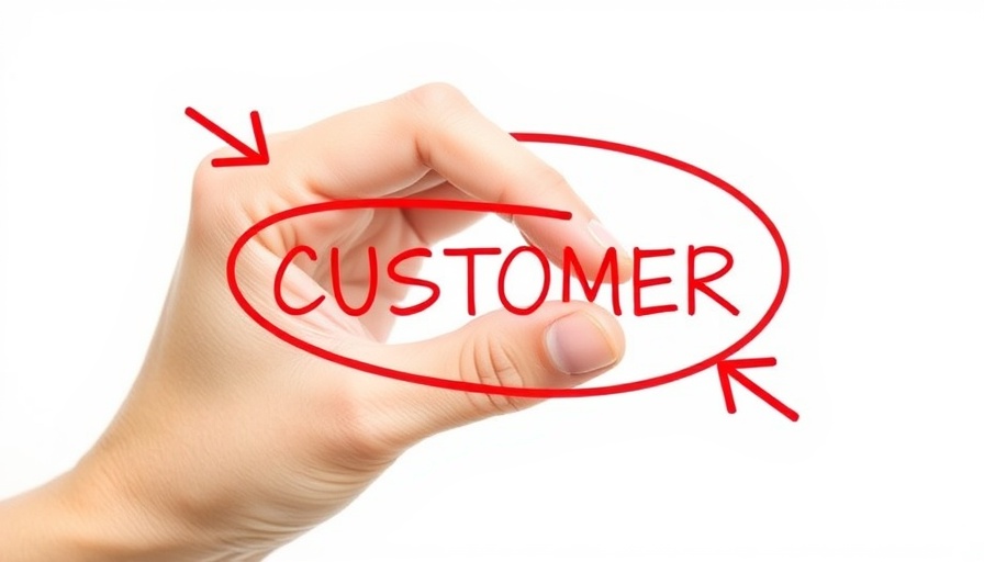 Illustration highlighting the importance of customers in business.