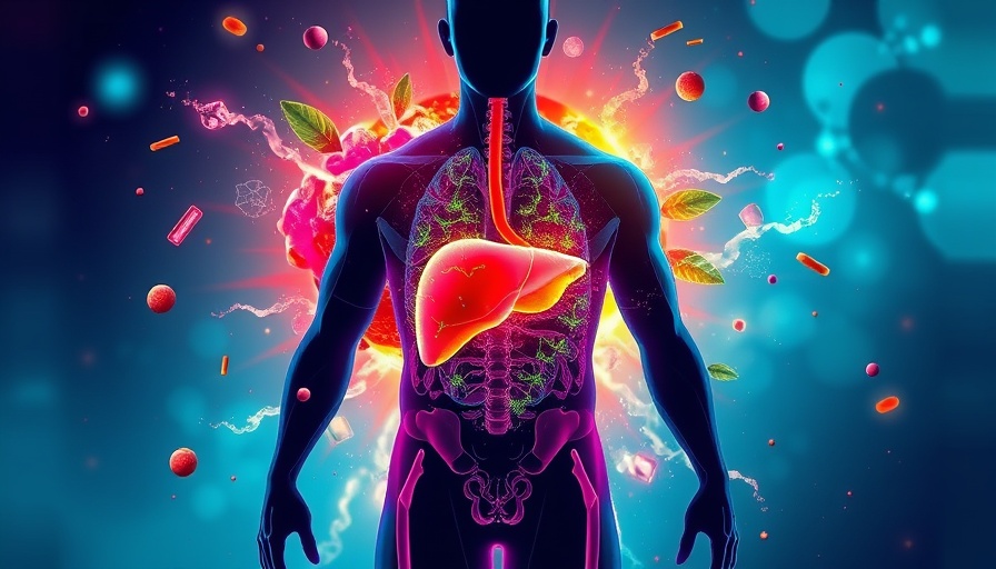 Conceptual art of 3-day detox affecting fat cells with liver illustration.