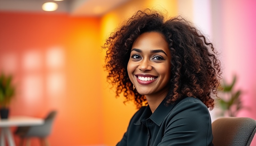 AI Apps Made Easy for Spa Owners: Confident woman in office setting.