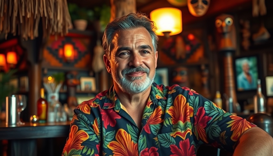 Hawthorne's Hideout tiki-themed interior with eclectic decor.