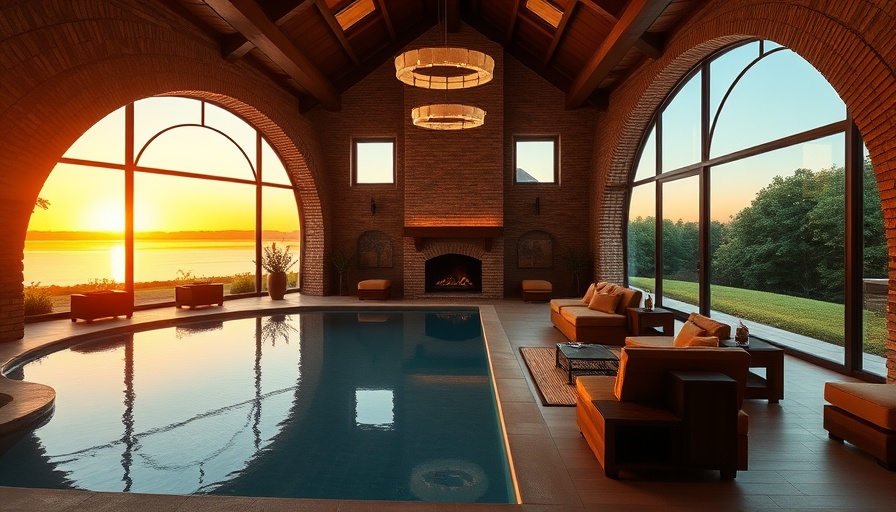 Luxurious indoor spa environment with pool and brick arches at The Sanctuary Spa launch in Africa.