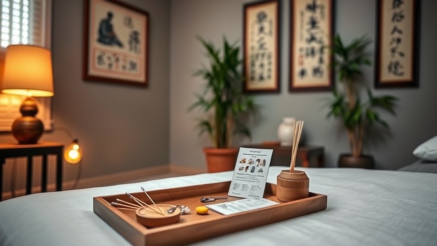 Acupuncturist in a serene Sacramento wellness clinic, blending tradition and modern comfort.
