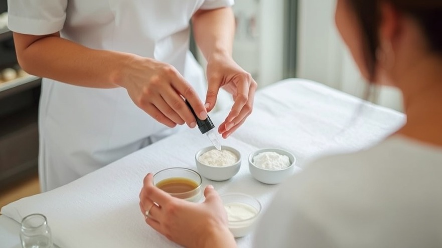 Esthetician customizes facial infusion treatment for holistic skincare enthusiasts.