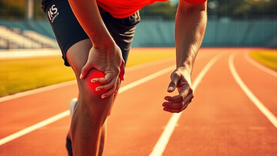 Athletic person showing electrolyte deficiency symptoms on the running track.
