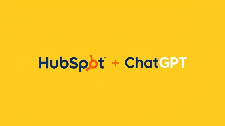 Minimalistic illustration of HubSpot and ChatGPT logos, representing spa management automation.