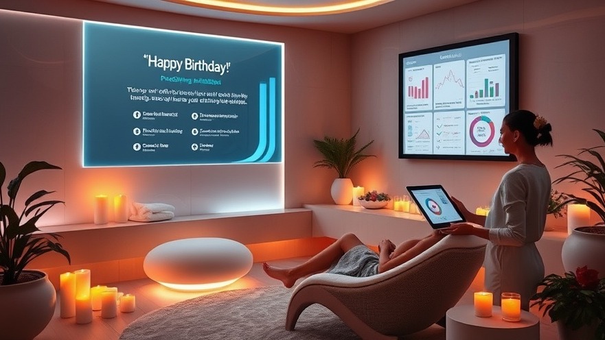 Futuristic spa blending tech and wellness with personalized experiences.