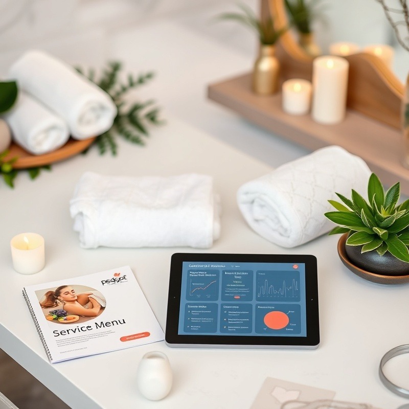 An inviting and modern image that showcases turnkey services in a day spa setting.