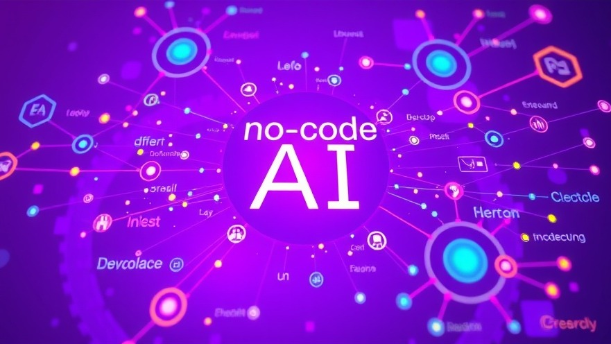 Vibrant no-code AI workflow graphic, showcasing optimized AI collaboration.