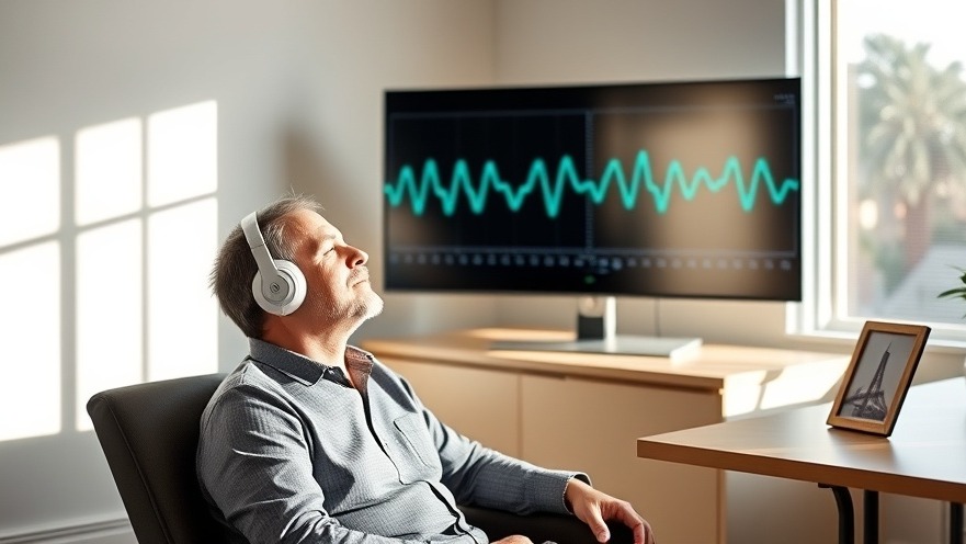 A serene Sacramento clinical office with neurofeedback therapy, showcasing calm healing.