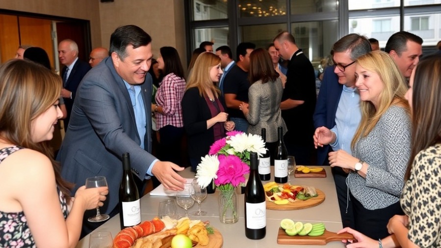 Sabonis and Shashana connect with Sacramento locals at a vibrant wine tasting event.