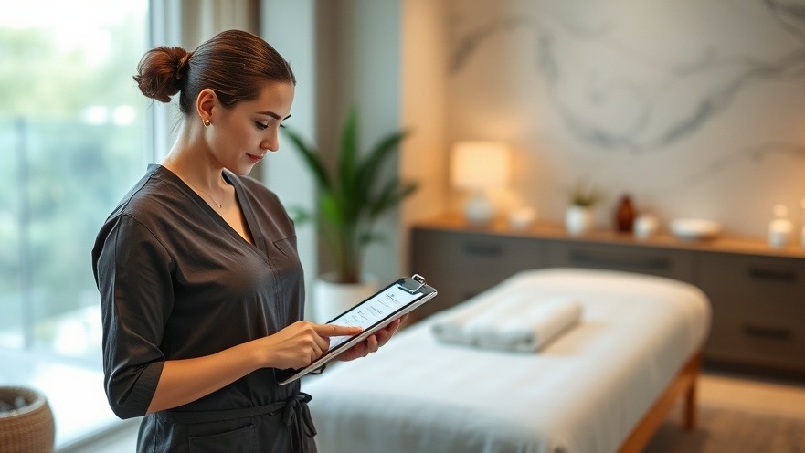 Spa owner using Mangomint spa software to enhance client experiences.