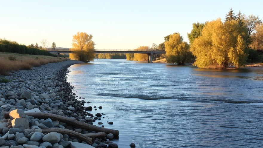 Tranquil American River view near Bannister Park, showcasing Fair Oaks' natural beauty.