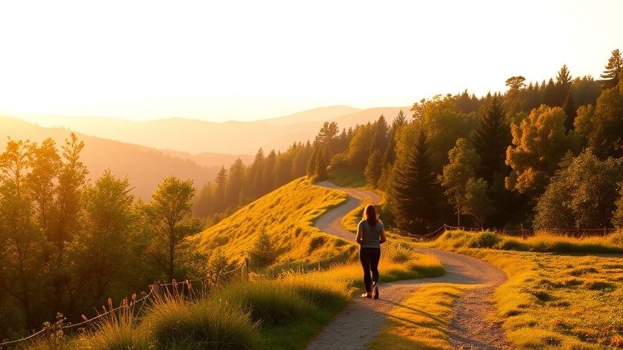 A person on a path in a serene forest, reflecting on self-discovery and coping with uncertainty.
