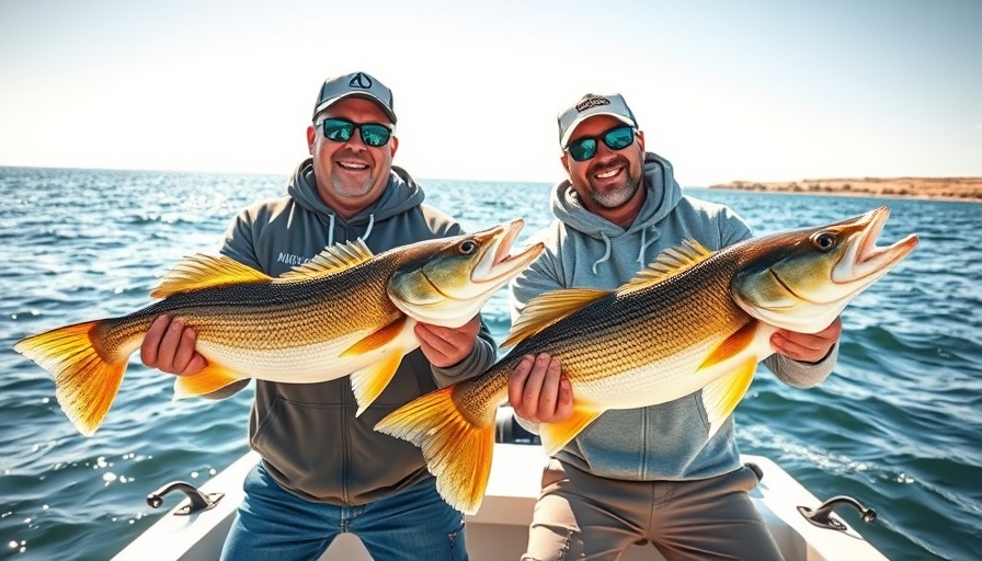 Anglers with walleye catch on a sunny day, Wisconsin fishing spots