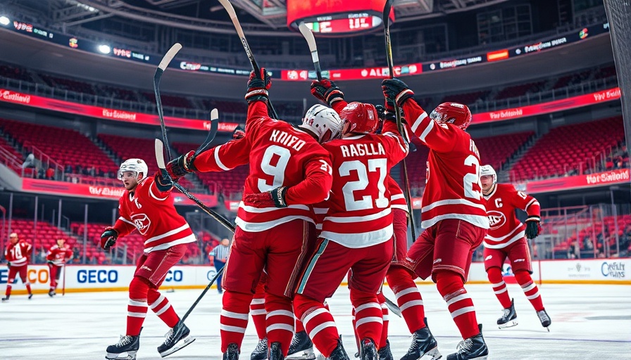 Wisconsin outdoor recreation depicted in an ice hockey game.