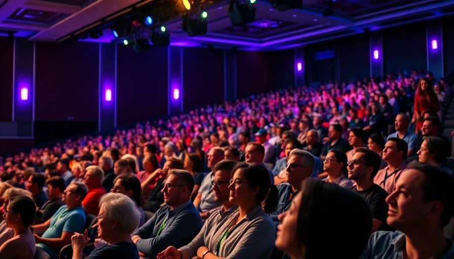 Large audience at Content Marketing World conference.