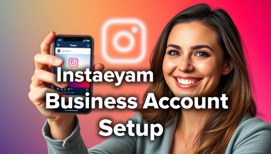 Instagram business profile setup tutorial image.