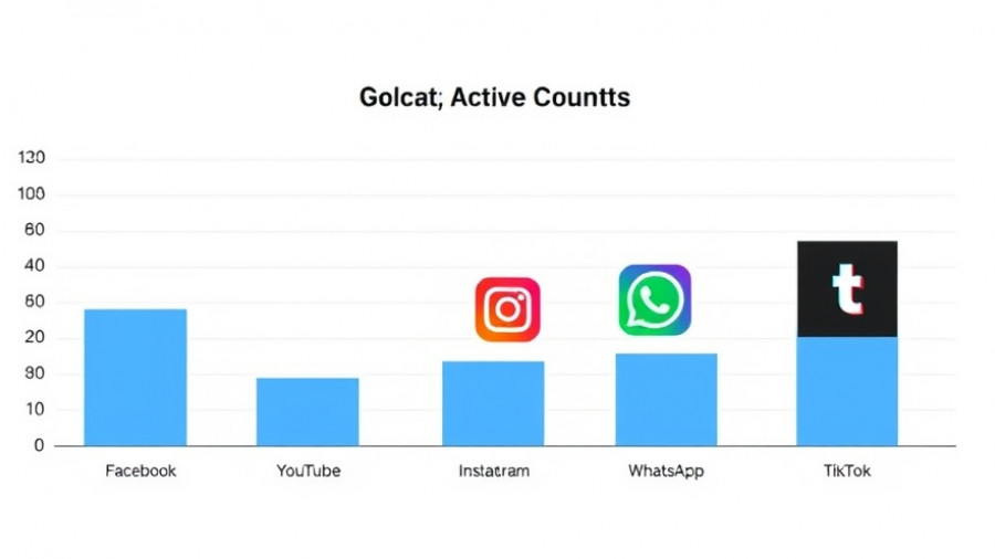 Bar chart of social media platform users highlighting YouTube for affiliate marketing insights.