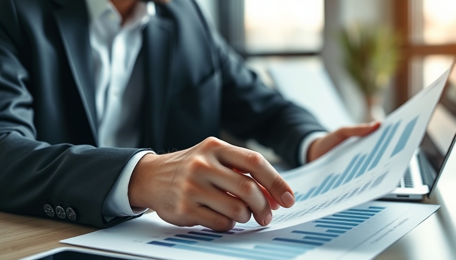Businessman analyzing financial charts for high profit margin affiliate program