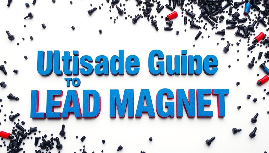 Vibrant guide on lead magnets with bold typography.