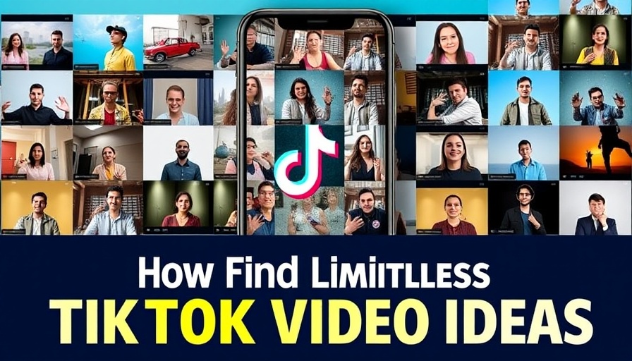 Vibrant collage of TikTok video ideas thumbnails with overlay text.