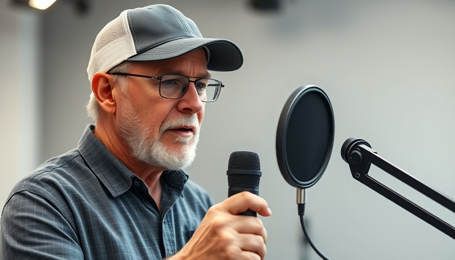 Middle-aged man explaining how to record a podcast on Zoom.