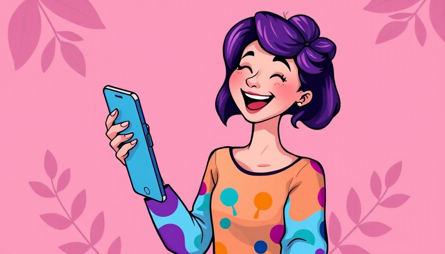 Cartoon woman using Drip form on smartphone, WordPress guide