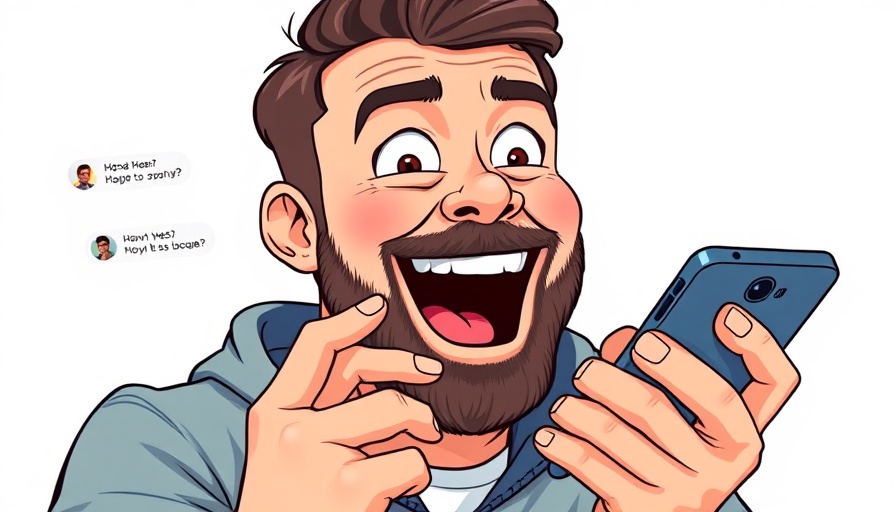 Surprised man reading chat about zero-star Fiverr freelancers.