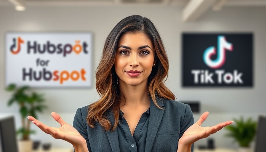 Professional woman discusses TikTok lead ads integration with HubSpot.