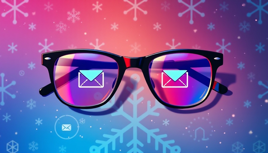 Email marketing for color blindness illustration with bold contrasts