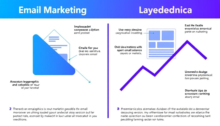 Infographic comparing email marketing strategy layouts.