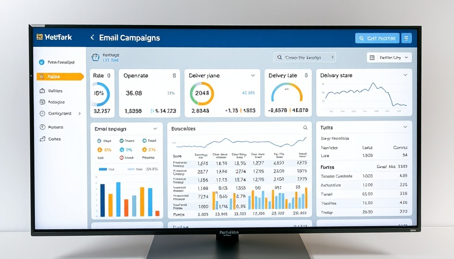 Email deliverability performance statistics dashboard.