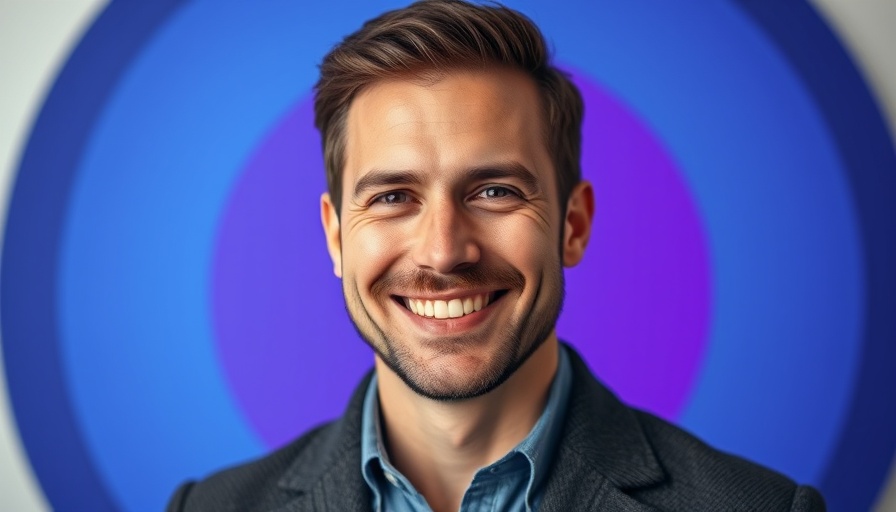 Portrait of a professional man smiling, related to email marketing best practices.
