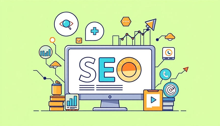 Digital marketing illustration for increase website traffic strategies